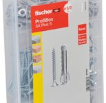 fischer Profi-Box - SX Plus + S Dübel- und Schrauben-Sortiment 160 Stück