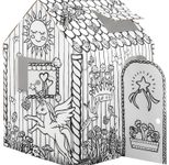 Bankers Box Ausmalbild Spielhaus Einhorn