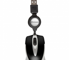 Verbatim Go Mini Optical Travel kabelgebundene Maus - Schwarz