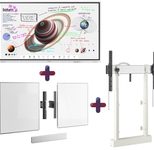 Samsung Flip Pro WM85B Flipchart 215,9 cm 85 Zoll inkl. Vogel's RISE 2008 & A218 Elektrolift und Tafelflügel