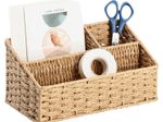 Zeller Schreibtisch-Organizer Papiergeflecht 25,5 x 14,2 x 12,2 cm natur