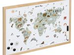 Zeller Magnet-/Schreibtafel Weltkarte 60,0 x 40,0 cm