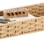 Zeller Schreibtisch-Organizer Papiergeflecht 11,0 x 24,0 x 4,5 cm natur