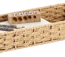 Zeller Schreibtisch-Organizer Papiergeflecht 11,0 x 24,0 x 4,5 cm natur