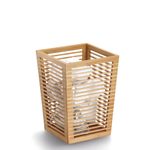 Zeller Papierkorb Bambus 23,5x23,5x33