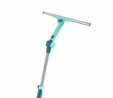 LEIFHEIT 2in1 XL Pro Reach Fensterabzieher 40,0 cm mit Gelenk, türkis