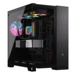 Corsair Zwei-Kammer PC Gehäuse 6500X Mid-Tower schwarz/obsidian aluminium