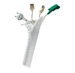 Hagor KSS-Rolle 25 Meter Weiß - 38mm Kabelsocken selbstschließend