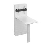 Hagor CON-Line® W Table 32 - 55" Medienstele Boden-Wand-Montage inkl. Stehtisch