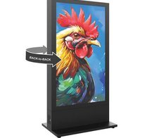 Hagor HP Kiosk 75" FS - B2B Indoorstele Portrait