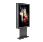 Hagor vis-it® HP Bolt-Down 43" Indoorstele Portrait inkl. Schutzglasscheibe