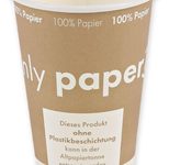 NATURE Star Einweg-Kaffeebecher, 180 ml, braun, weiß