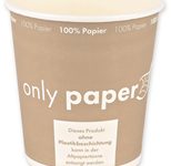 NATURE Star Einweg-Suppenbecher, 450 ml, braun, weiß