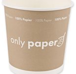 NATURE Star Einweg-Suppenbecher, 750 ml, braun, weiß