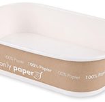 NATURE Star Einweg-Menüschalen, 0,5 l, braun, weiß