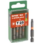 SPAX Bits T25 T-STAR Plus, 5St.