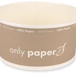 NATURE Star Einweg-Salatschalen, 1,0 l, braun, weiß