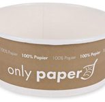 NATURE Star Einweg-Salatschalen, 0,75 l, braun, weiß