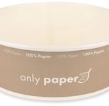 NATURE Star Einweg-Salatschalen, 1,3 l, braun, weiß