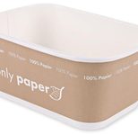 NATURE Star Einweg-Menüschalen, 1,0 l, braun, weiß