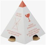 WIHEDÜ Palettenhütchen, 23,0 cm rot, weiß