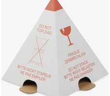 WIHEDÜ Palettenhütchen, 23,0 cm rot, weiß