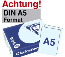 Clairefontaine Trophée DIN A5 hellblau 80 g/m²
