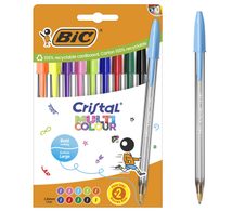 BIC® CRISTAL MULTICO Kugelschreiber transparent 0.6 mm Schreibfarbe: Mehrfarbig