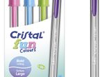 BIC® Cristal Fun Kugelschreiber transparent 0.6 mm Schreibfarbe: Mehrfarbig