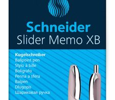 Schneider Slider Memo Kugelschreiber pearl 0.7 mm Schreibfarbe: Blau, 4 St. + GRATIS 1 Schneider Slider Rave XB pearl