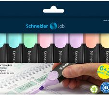 Schneider Job Textmarker schwarz 1.0 - 5.0 mm Schreibfarbe: Mehrfarbig, 6 St. + GRATIS 2 St.