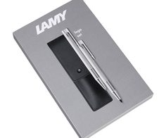 LAMY Schreibset logo brushed schwarz