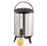 APS Isolier-Getränkespender schwarz, silber 9,5 l