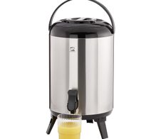 APS Isolier-Getränkespender schwarz, silber 9,5 l