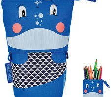 herlitz Stiftehalter Whale 14,0 x 7,5 x 18,5 cm blau