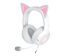 Razer Kraken Kitty V2 kabelgebundenes RGB-Headset mit Katzenohren, Weiß