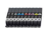 Canon Original PFI-5100 Druckerpatronen - 10er Set Multipack C, M, Y, PBK, MBK, GY, PC, PM, R, CO