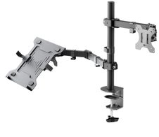 goobay Monitorhalterung 70815 1 Monitor, 1 Notebook schwarz