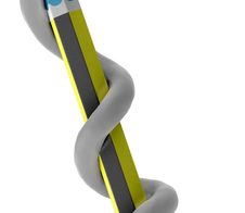 goobay LAN-Kabel CAT6A 0,5m grau