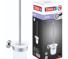 tesa Toilettenbürste MOON weiß, silber