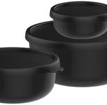 MEPAL Frischhaltedosen-Set Lumina, schwarz