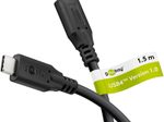 goobay USB4 Kabel 100W 1,5m schwarz