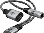goobay Adapter USB-C/3,5mm AUX + USB-C