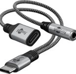 goobay Adapter USB-C/3,5mm AUX + USB-C