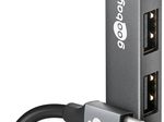 goobay USB-Hub (3.2 Typ C) Slim 4-fach grau