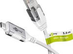 goobay USB-C/RJ45 Kabel 5m weiß
