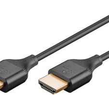 goobay HDMI-Kabel mit Ethernet 3m schwarz