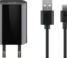 goobay Ladeakabel USB-C 5W schwarz