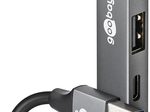 goobay USB-Hub (3.2 Typ A) Slim 4-fach grau