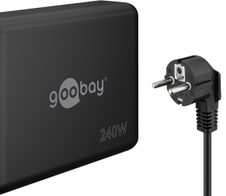 goobay Multiport-Schnellladegerät 240W schwarz